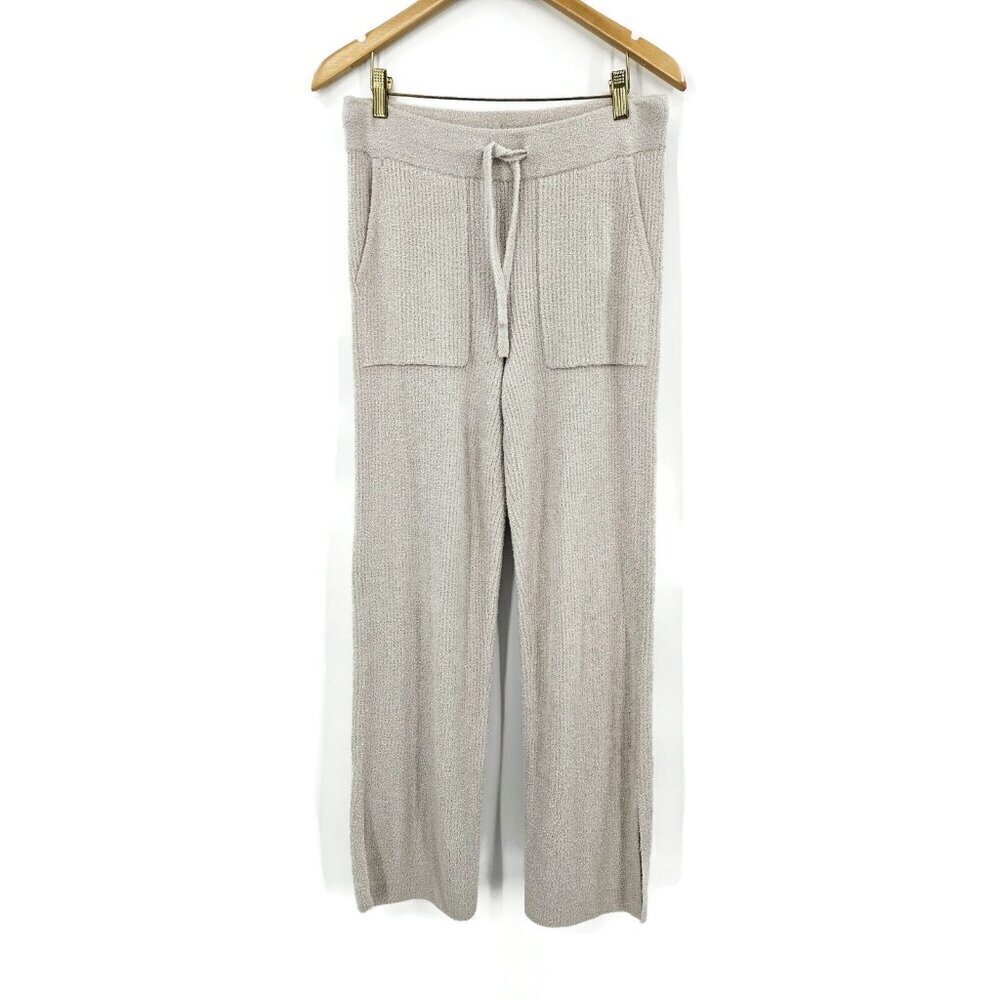 New Barefoot Dreams Cozy Chic Lite Pinched Seam Split Pant Womens S Silver - Picture 2 of 8